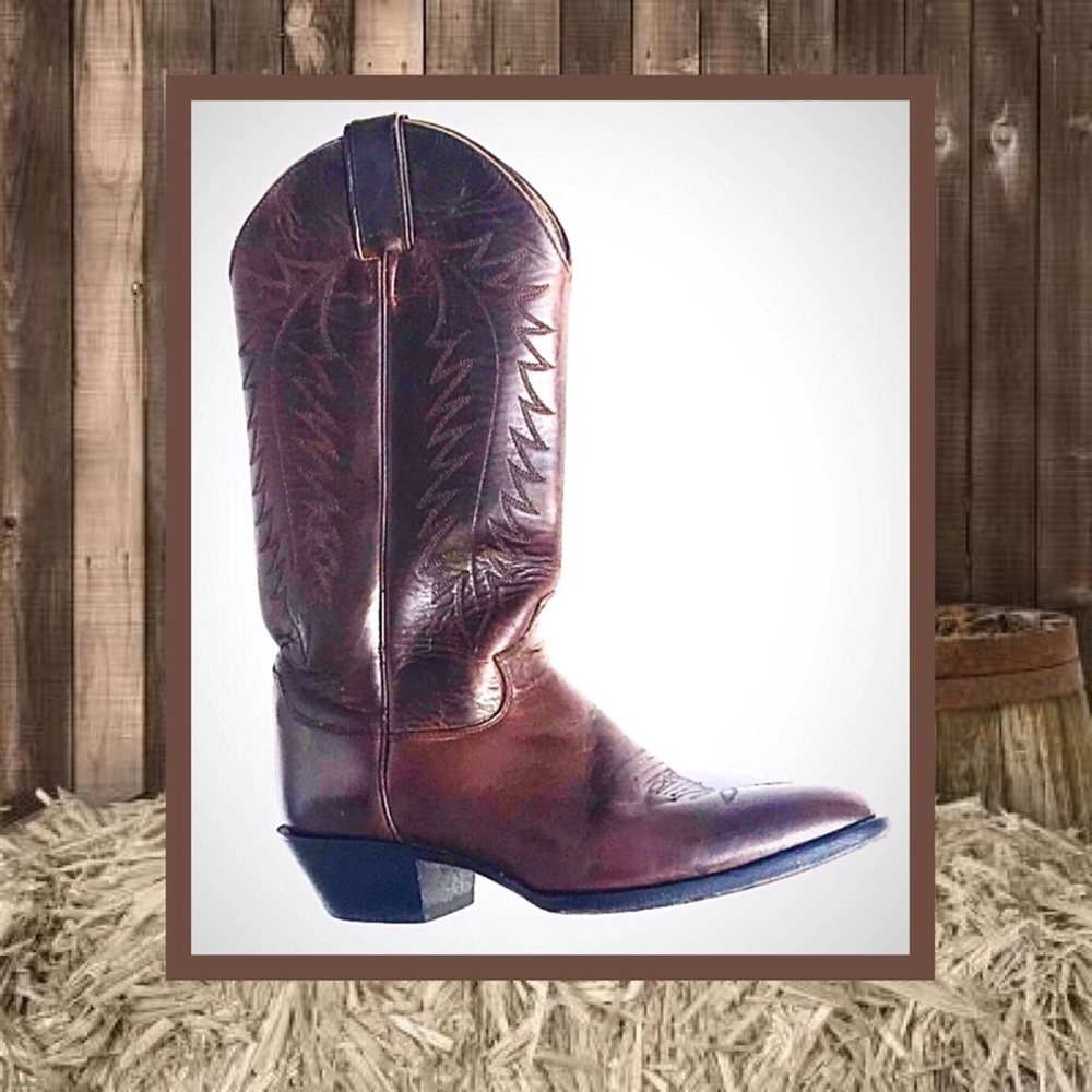 JUSTIN GENUINE LEATHER COWGIRL 👢